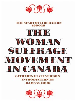 cover image of The Woman Suffrage Movement in Canada